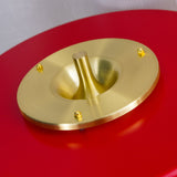 Modern Table Lamp  Green Metal Shade With Brass Accent - Product detail 11