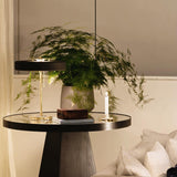 Modern Table Lamp  Green Metal Shade With Brass Accent - Product detail 6