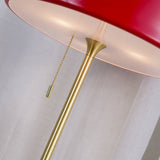 Modern Table Lamp  Green Metal Shade With Brass Accent - Product detail 17