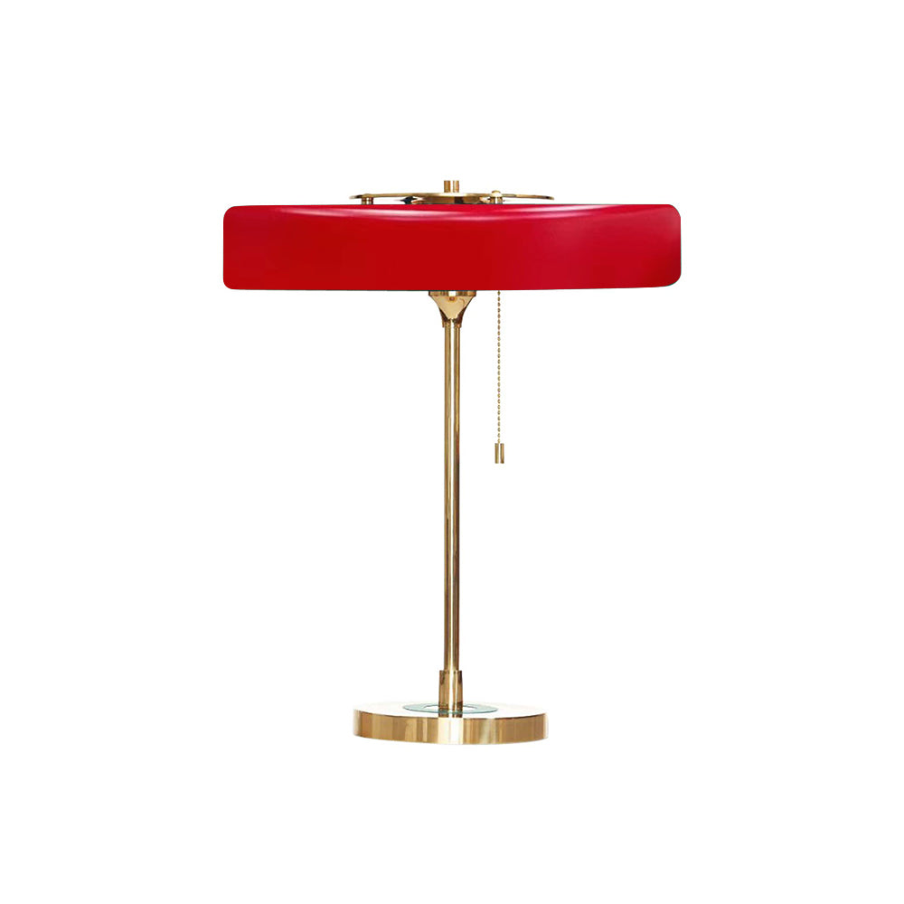 Modern Table Lamp  Green Metal Shade With Brass Accent - Product detail 45