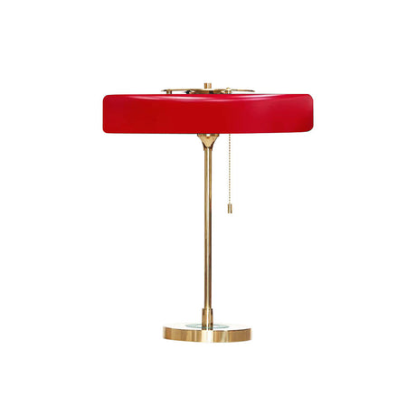 Modern Table Lamp  Green Metal Shade With Brass Accent - Product detail 45