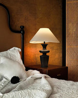 Modern Table Lamp  Black Base White Shade Design - Product detail 9