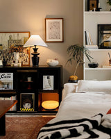 Modern Table Lamp  Black Base White Shade Design - Product detail 10