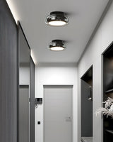 Modern Glass Ceiling Light  Rounded Edge Black Frame - Product detail 5