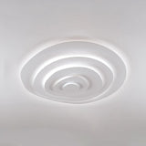 Modern Spiral Ceiling Light  Layered Wave Design - Detailed view
