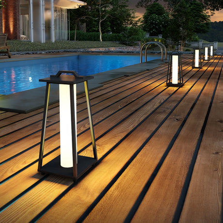Modern Outdoor Lantern  Portable LED Garden Light - Product detail 10