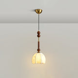 Italian Pendant Light  Wood and Glass Dome Design - Product detail 20