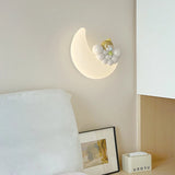 Kids Moon Wall Light  Charming Bear Design - Product example