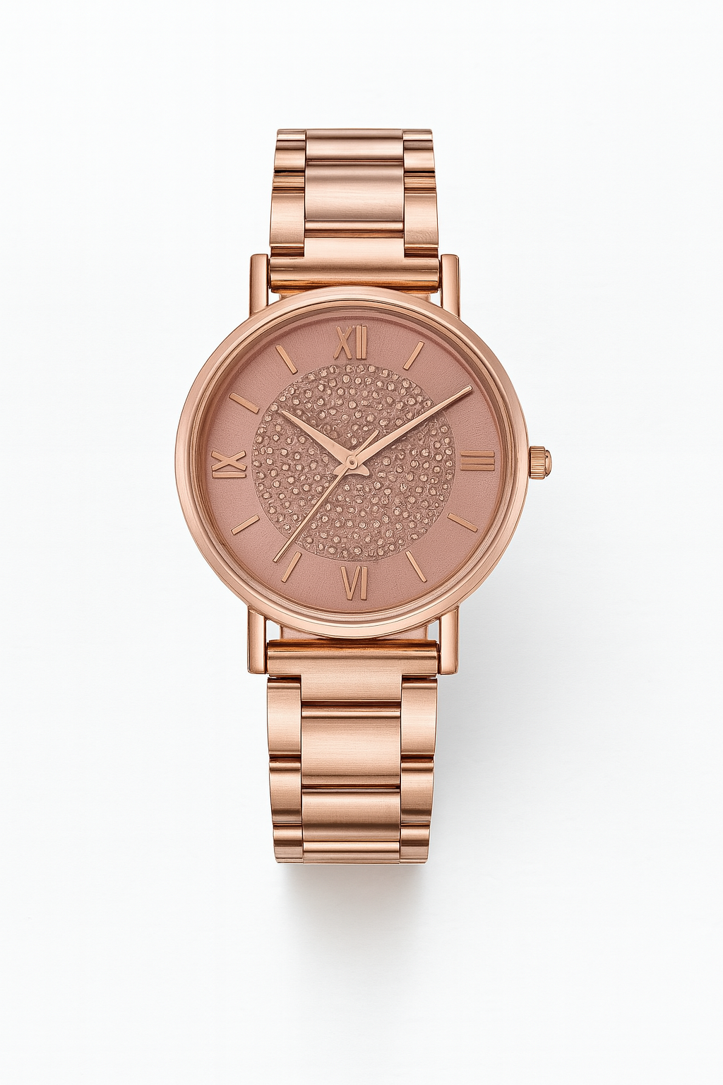 Rose Gold Watch  Crystal Embellished Purple Dial - Product detail 4