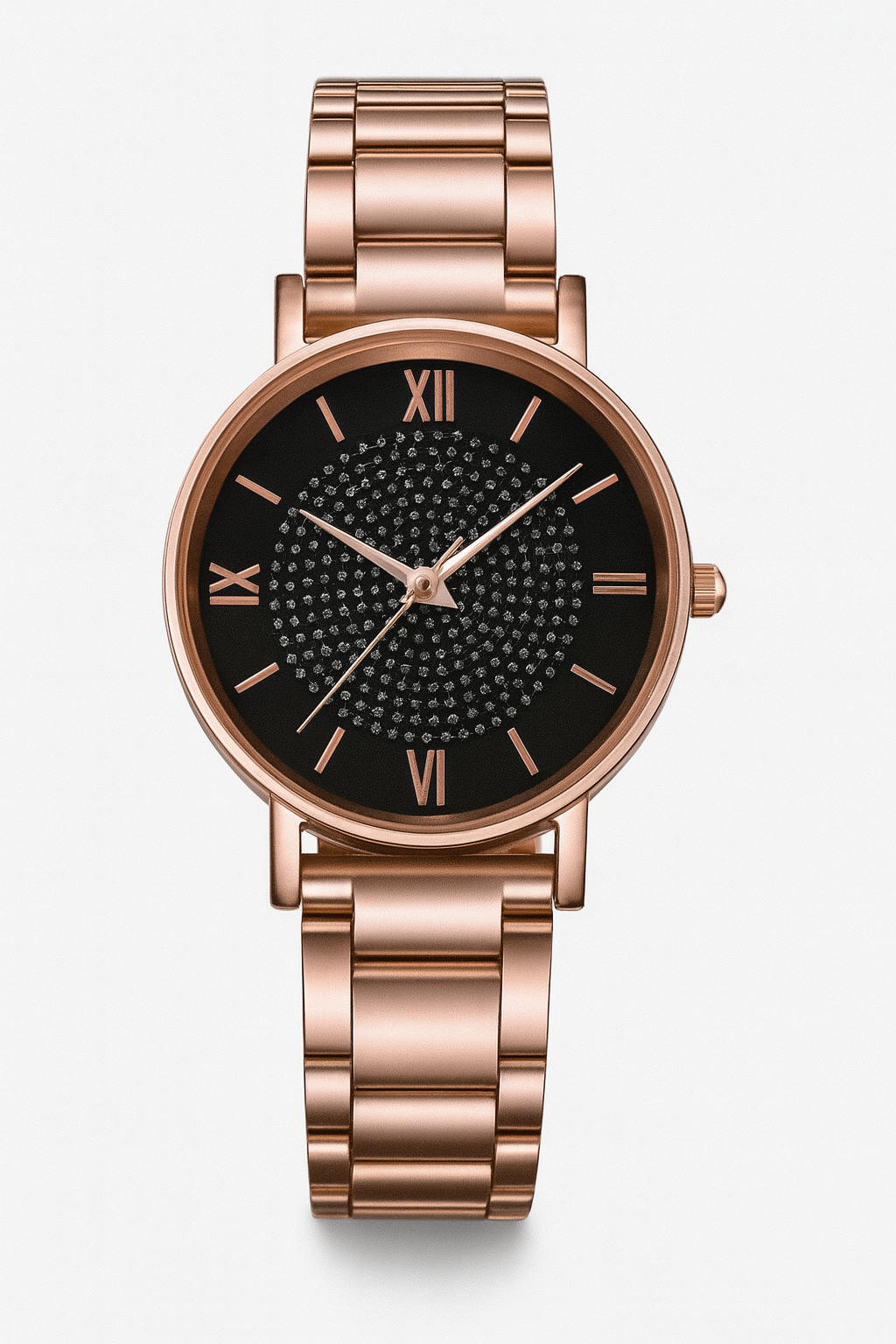 Rose Gold Watch  Crystal Embellished Purple Dial - Product detail 5
