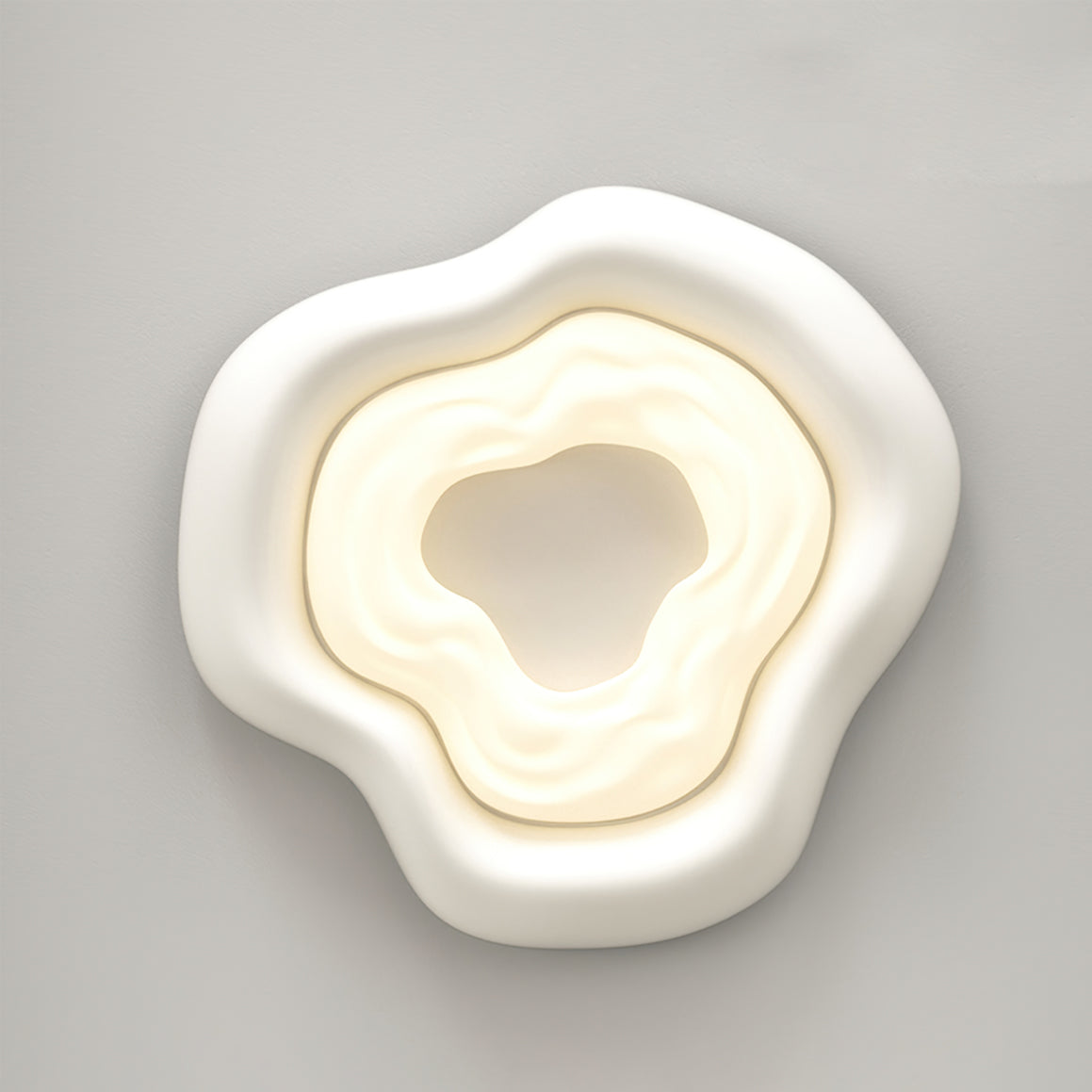 Modern Floral Ceiling Light  Layered Rose Design - Detailed view