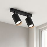 Modern Adjustable Spot Ceiling Light  Dual Head Track Lighting - Detailed view