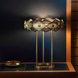 Modern Table Lamp  Gold Diamond Metal Shade Design - Product example
