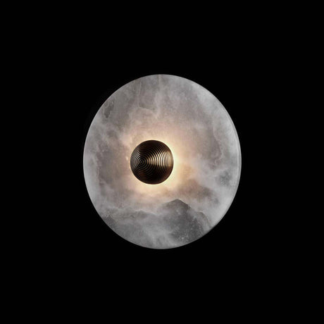 Modern Marble Wall Light  Circular Alabaster Disc Design - Product detail 15