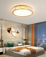 Crystal Ceiling Light  Round LED Chandelier with Gold Finish - Product detail 8