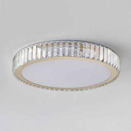 Crystal Ceiling Light  Round LED Chandelier with Gold Finish - Product detail 10