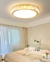 Crystal Ceiling Light  Round LED Chandelier with Gold Finish - Product detail 4
