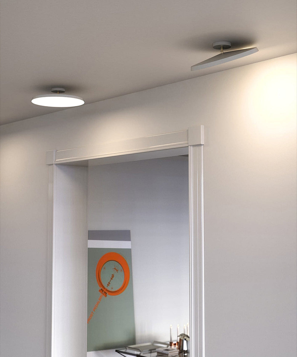 Modern LED Ceiling Light  Round Slim Panel Design - Product detail 7