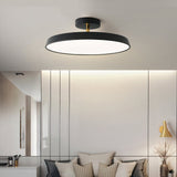 Modern LED Ceiling Light  Round Slim Panel Design - Detailed view