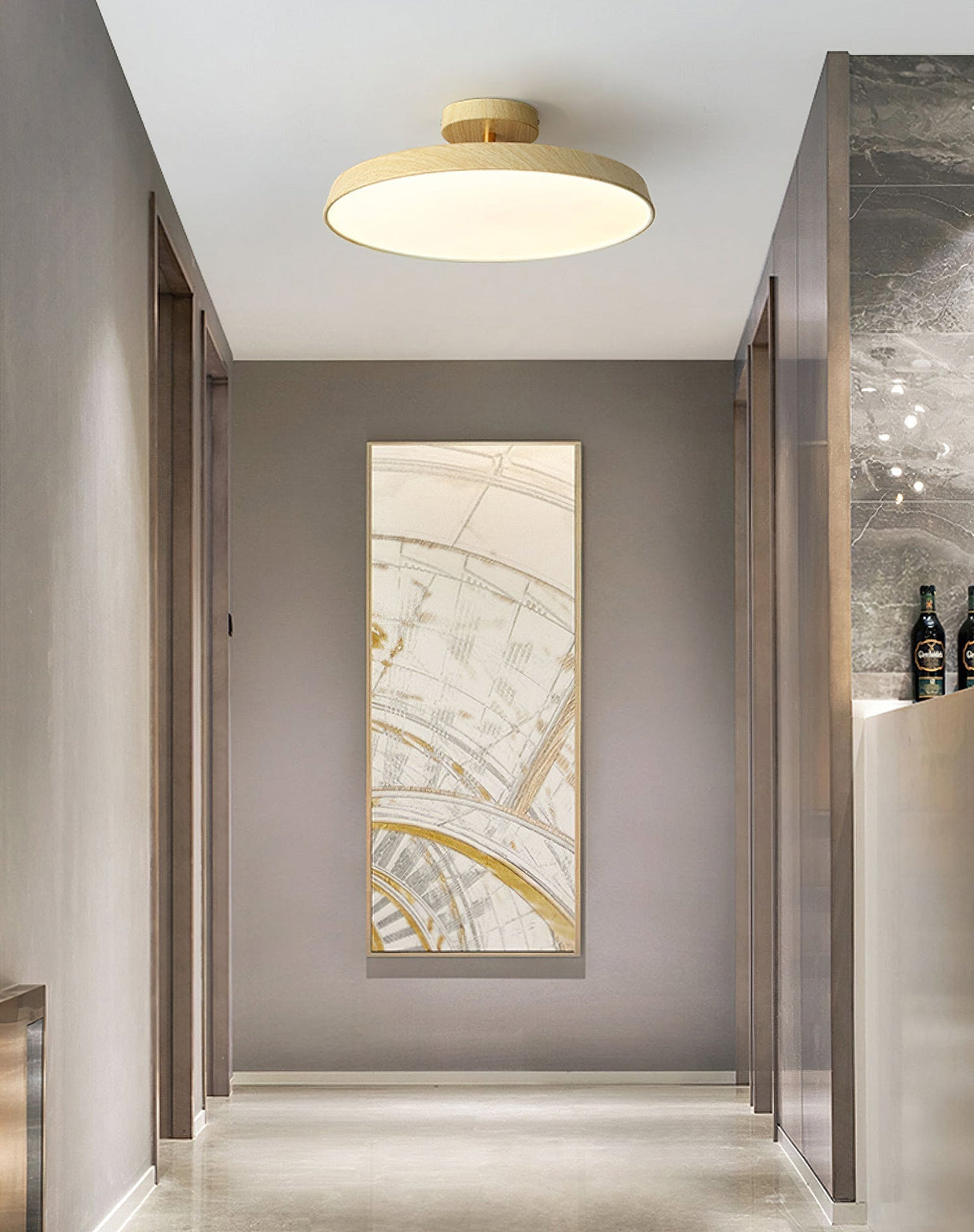 Modern LED Ceiling Light  Round Slim Panel Design - Product detail 8