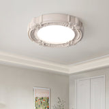 Victorian Ceiling Frame  Ornate Floral Relief Design - Detailed view