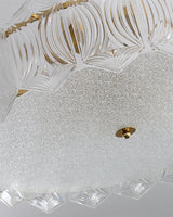 Art Deco Ceiling Light  Textured Glass Crown Design - Product detail 10