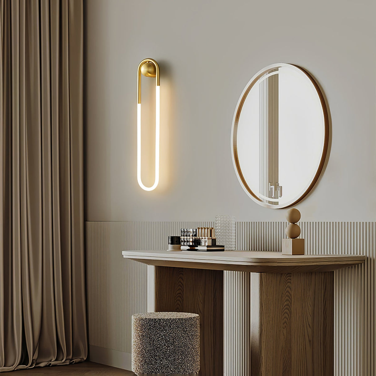 Modern LED Wall Light  Gold Curved Design - Product detail 4