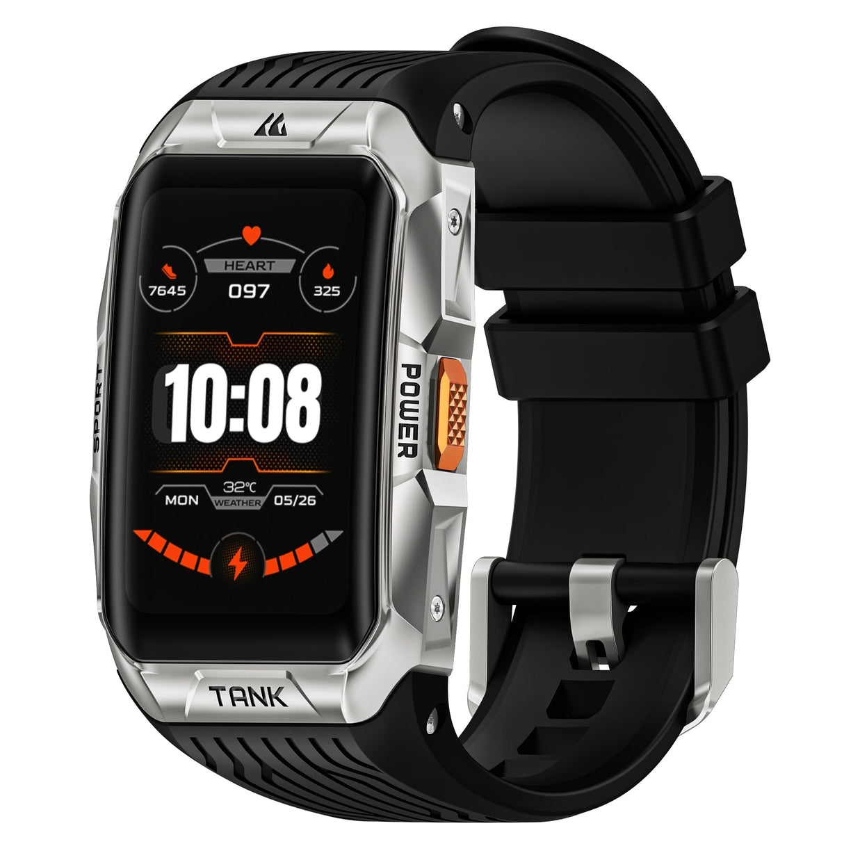 Rugged Sports Smartwatch  Military-Grade AMOLED Display - Detailed view