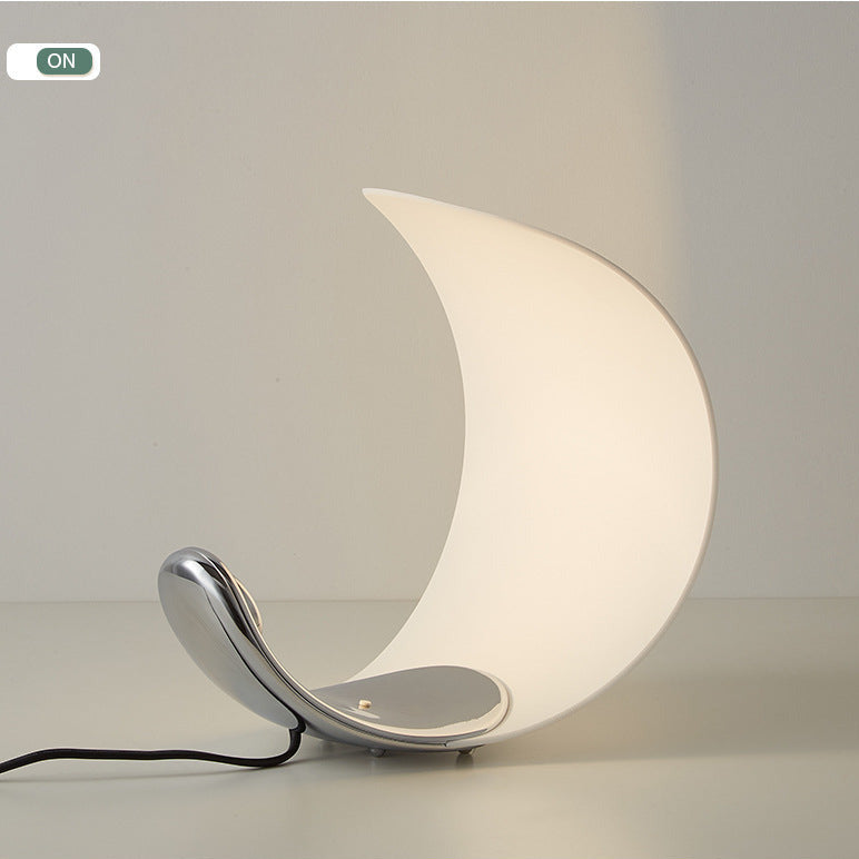 Modern LED Table Lamp  Curved Metal Crescent Design - Product detail 5