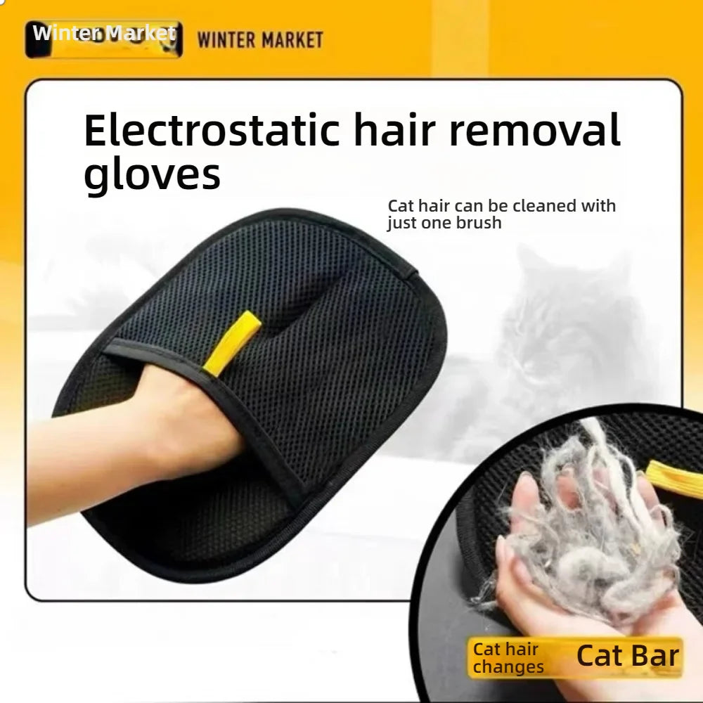 Pet Hair Removal Glove  Silicone Grooming Tool For Furniture  Fabrics - Product detail 7