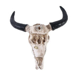 Decorative Longhorn Skull  White Resin Wall Art - Product detail 5