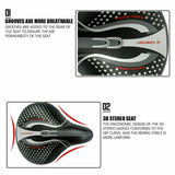 Ergonomic Bike Saddle  Extra Wide PU Leather Design - Product detail 5