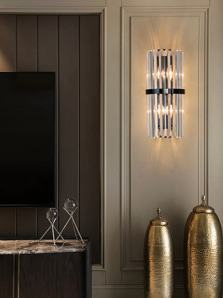 Crystal Wall Sconce  Gold Band Prism Design - Product detail 8