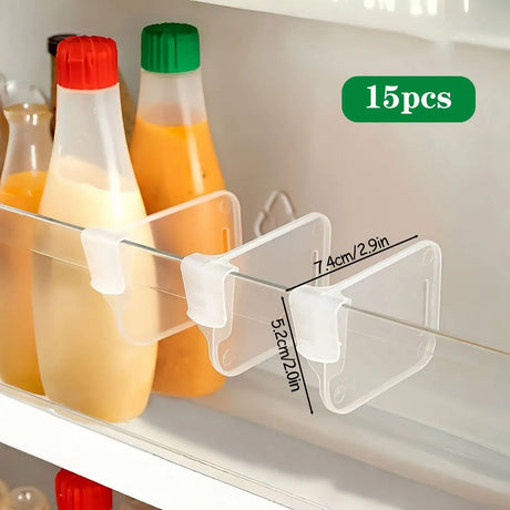 Refrigerator Shelf Organizer  Clear Plastic Door Clip System - Product detail 12
