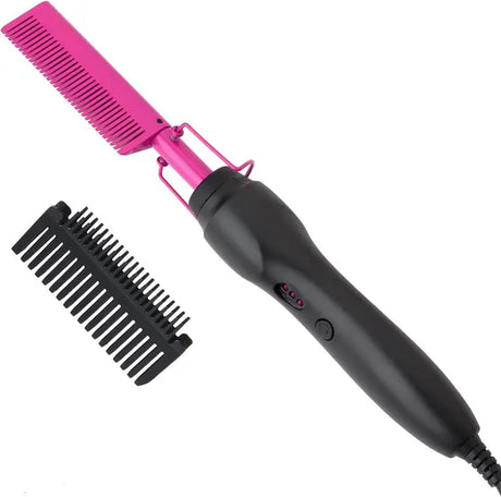 Electric Hair Straightening Comb  Ceramic Heating Technology - Product showcase