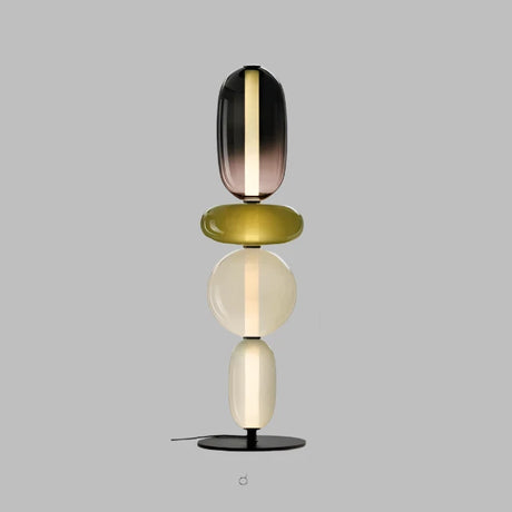 Modern Floor Lamp  Stacked Glass Spheres Design - Product detail 14