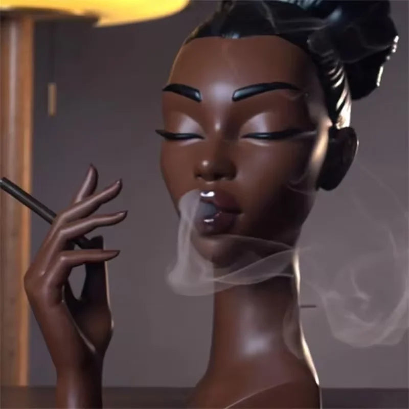 Modern Sculptural Incense Holder  Contemporary Art Resin Design - Product example