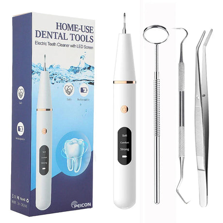 Ultrasonic Dental Plaque Remover  Professional Grade Tartar Cleaning Tool - Product example