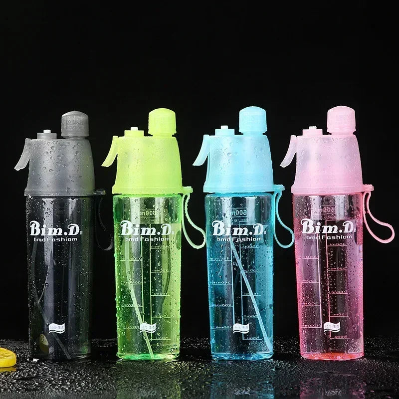 Dual Function Sports Water Bottle  Mist Spray  Hydration System - Product example