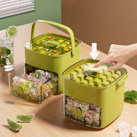 Modern Ice Cube Mold  One-Touch Release System - Product showcase