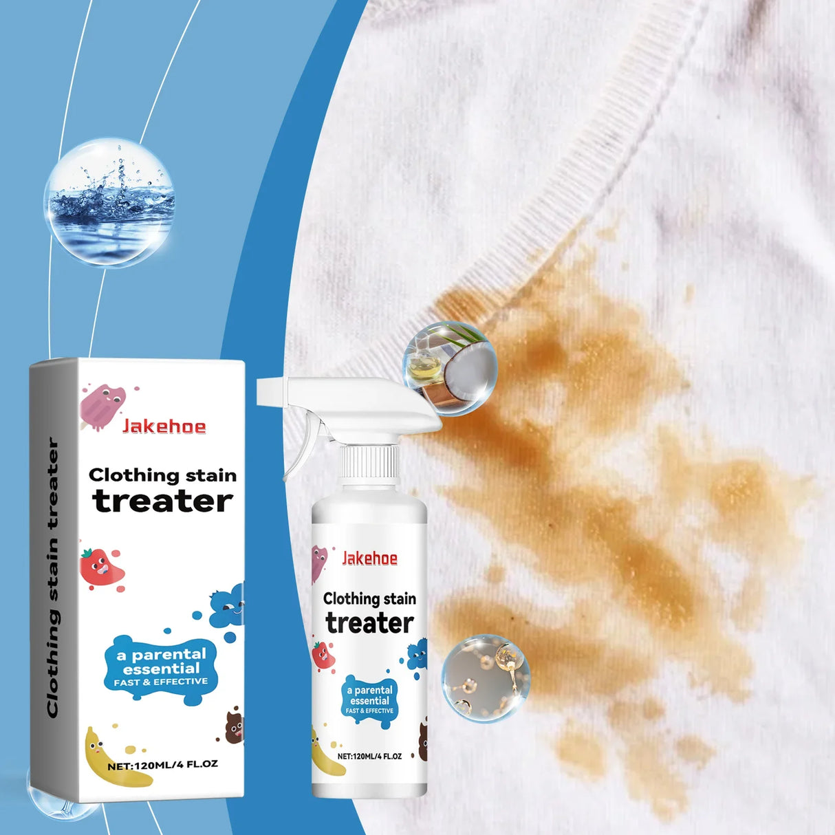 Professional Stain Remover Spray  Fast-Acting Fabric Cleaner - Product detail 5