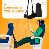 Travel Footrest Hammock  Portable Leg Support With Carry Bag - Product showcase