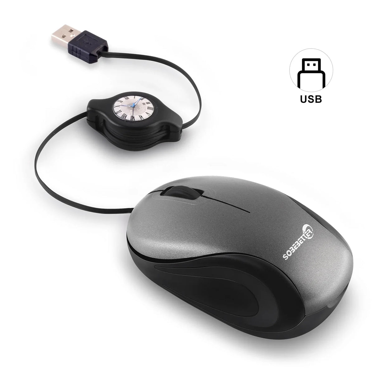 USB Type C Retractable Mouse  Compact Travel Design - Product detail 14