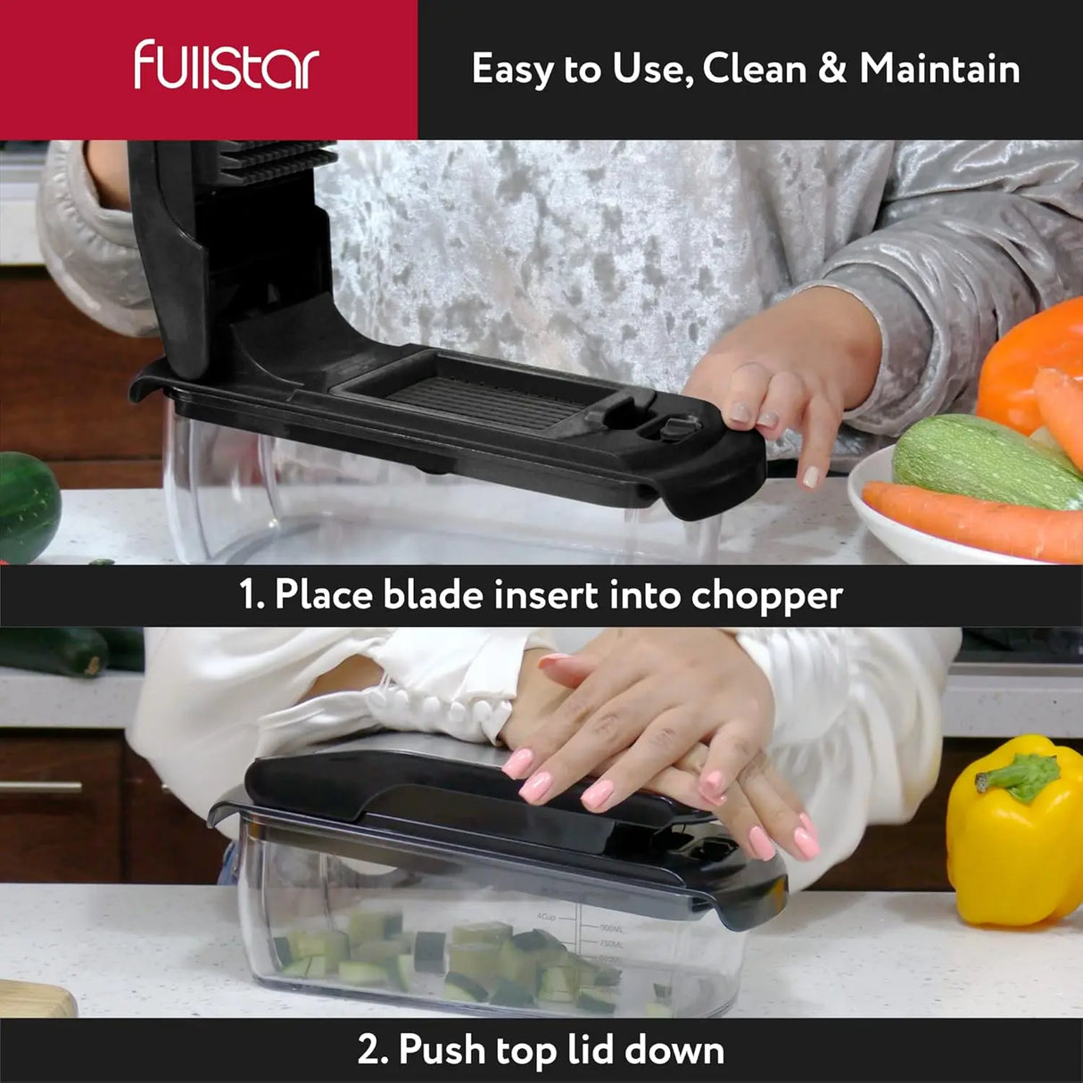 Multi-Function Vegetable Chopper  6-in-1 Food Prep System - Product detail 13