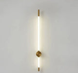 Vertical LED Wall Lamp  Brushed Brass and White Design - Product detail 14