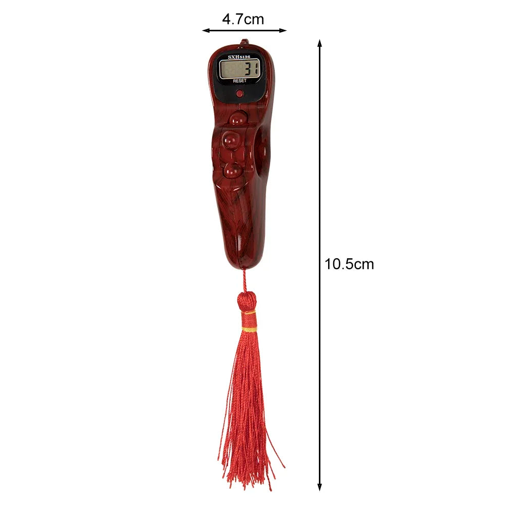 Digital Prayer Counter  Wood Grain Design with Tassel - Product detail 10