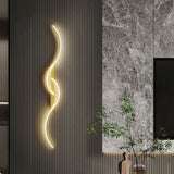 Modern LED Wall Light  Curved Minimalist Design - Detailed view