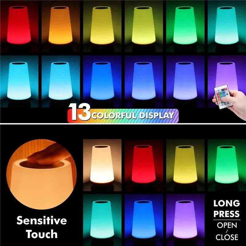 Color Changing Table Lamp  Wireless Rechargeable LED with Remote - Product detail 4