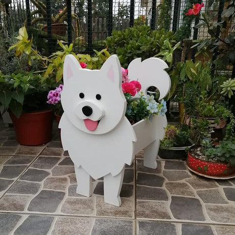 Boston Terrier Planter  Decorative Garden Dog Sculpture - Product detail 21