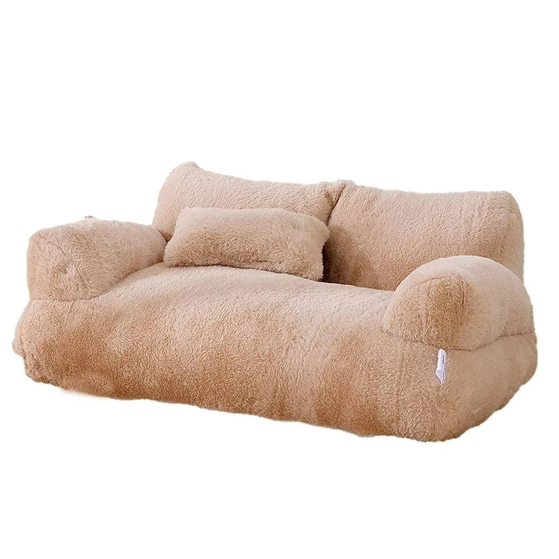 Plush Pet Sofa Bed  Cozy Winter Lounge for Cats - Product detail 7